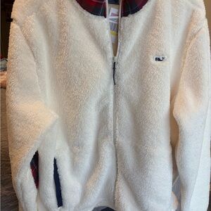 Cozy White Fleece Unisex Jacket